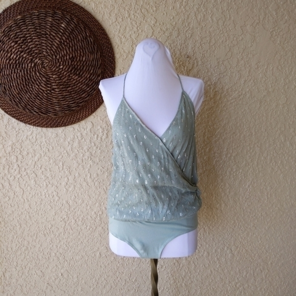 Anthro sparkle and fade bodysuit